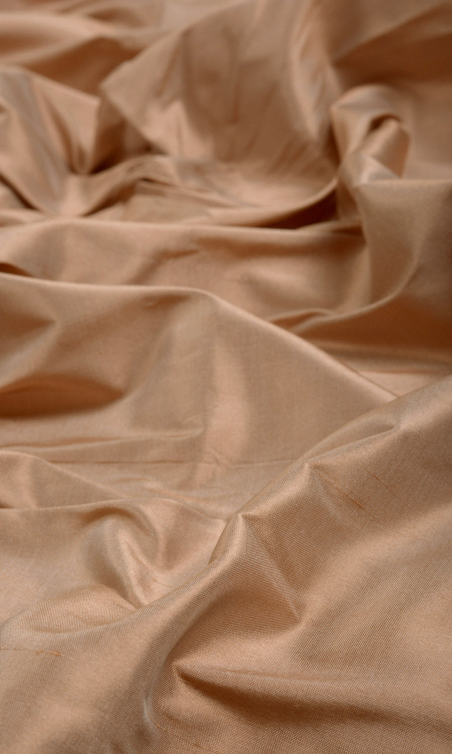 Shantung Silk Fabric Material By the Metre (Peach/ Salmon)