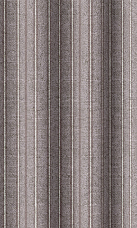 Purple Striped Printed Drapes