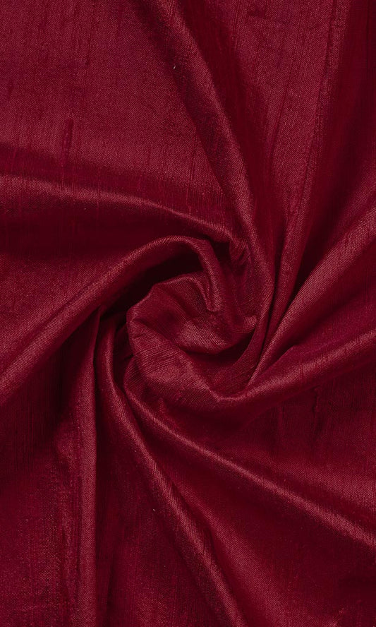 Red Pure Silk Curtains I Handstitched And Shipped For Free I Custom Window Curtains