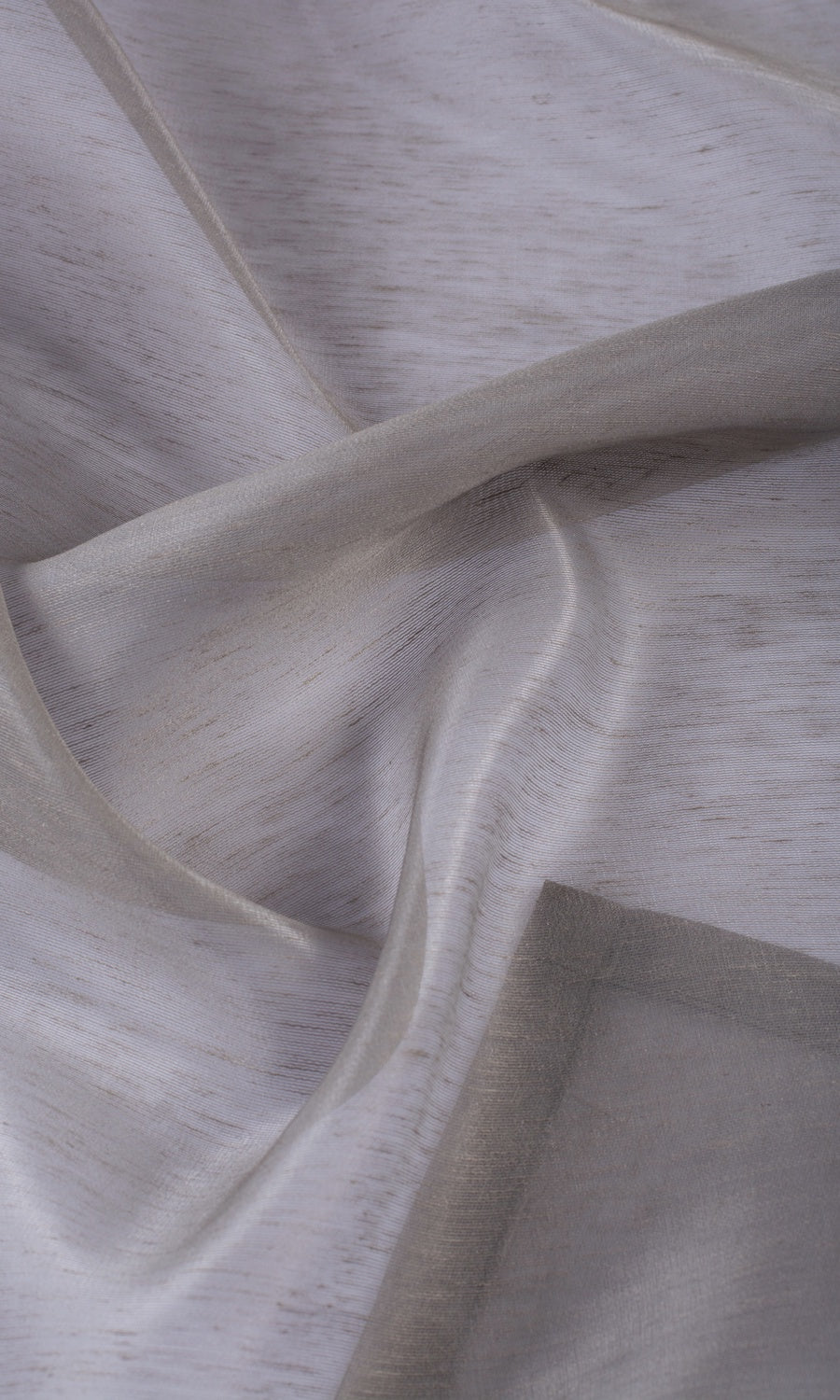 Plain Sheer Home Textile Fabric Material By the Metre (Coffee Brown)