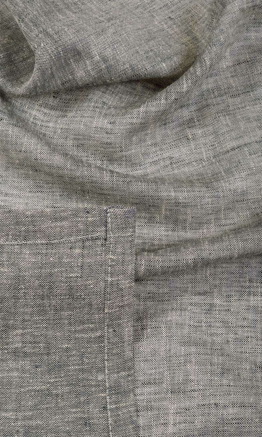 Sheer Linen Home Décor Fabric Sample (Grey)