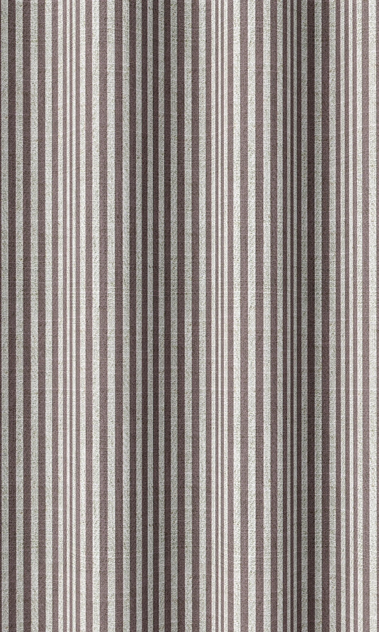 Striped Print Home Décor Fabric Sample (Plum Purple)