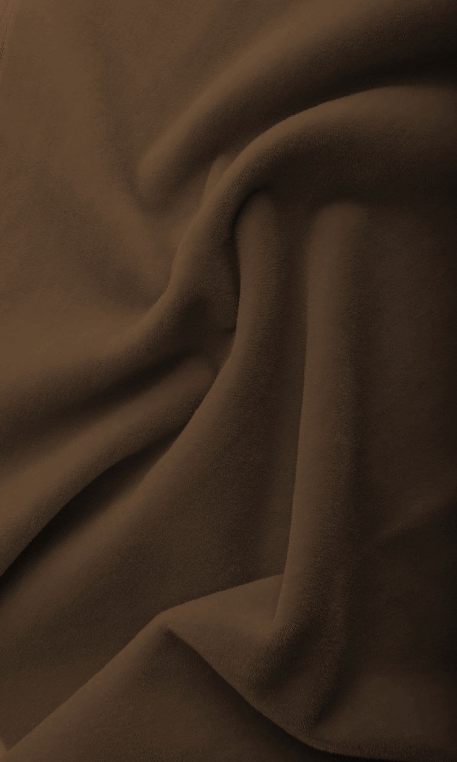 Velvet Home Textile Fabric Material By the Metre (Earth Brown)