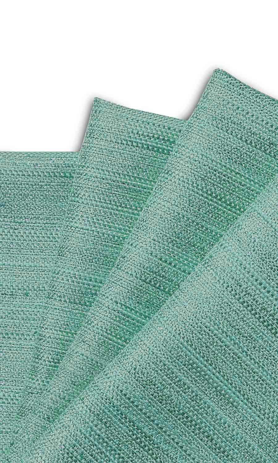 Faux Silk Home Textile Fabric Material Sample (Mint Green)