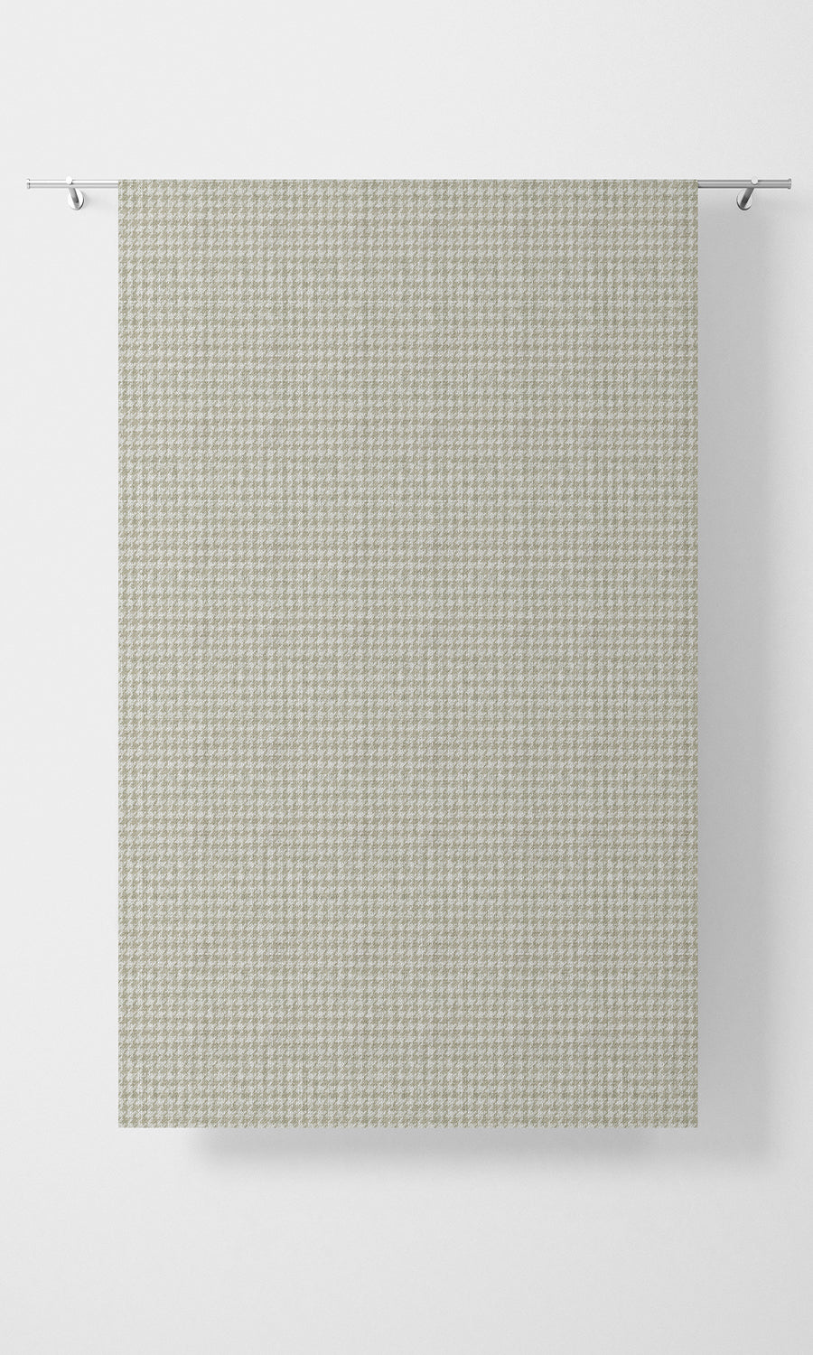 Houndstooth Print Home Textile Fabric Material Sample (Beige/ White)