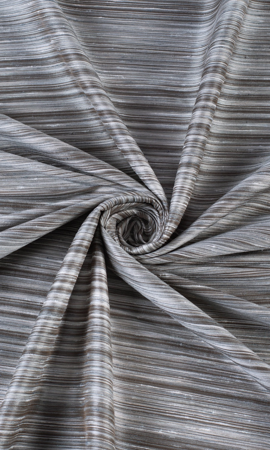 Textured Fabric Material By the Metre (Grey/ Black)