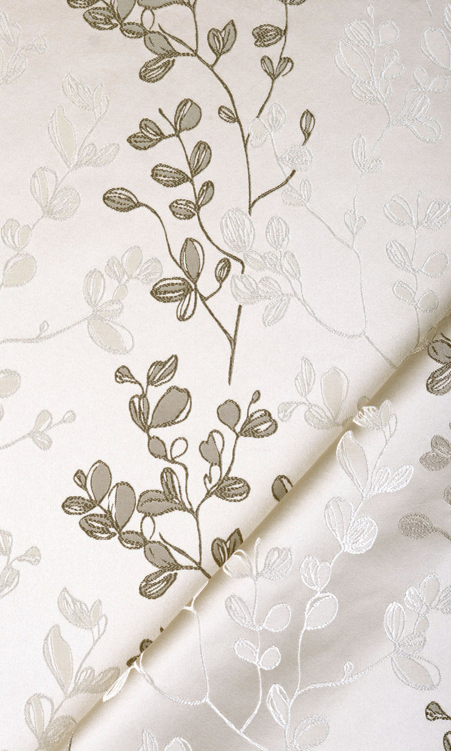 Floral Fabric Material By the Metre (Beige/ Brown)