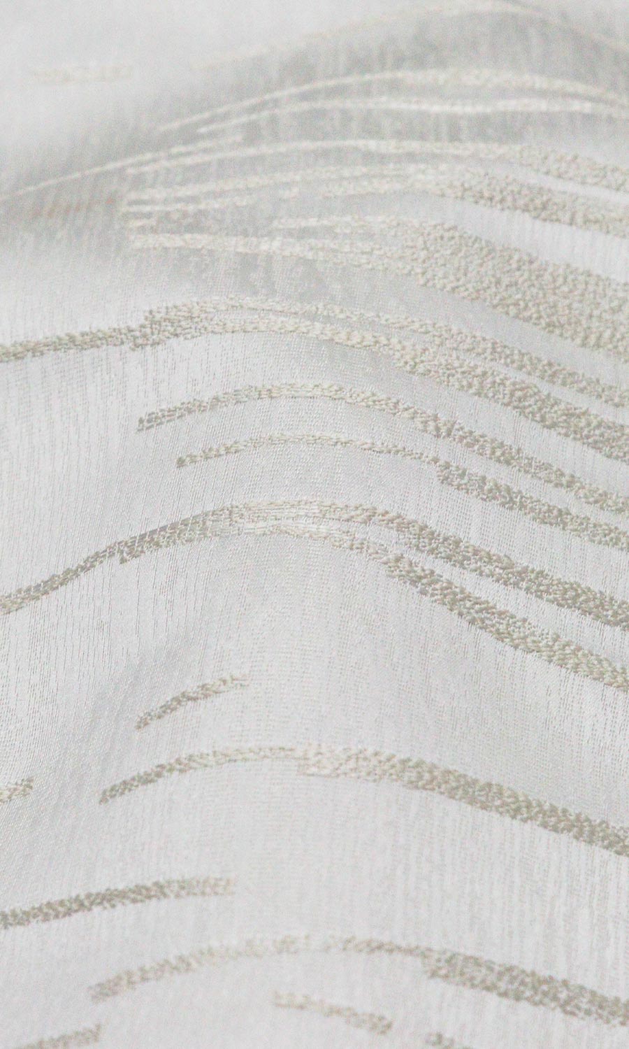 Abstract Patterned Free Fabric Material Sample (Ivory/ Pale Beige)
