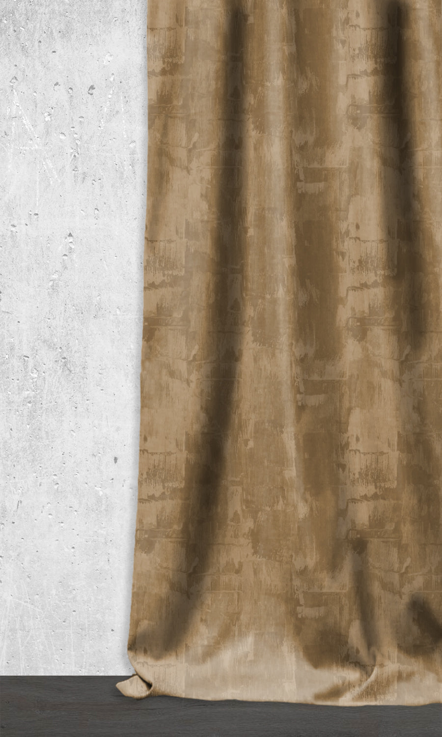 Room Darkening Striped Window Treatments Fabric By the Metre (Brown/ Beige)