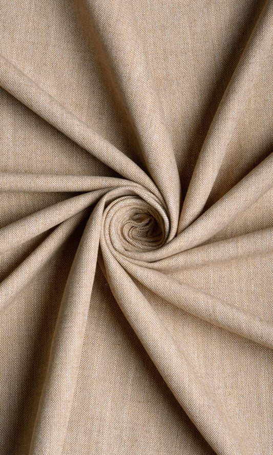 Plain Linen Texture Drapes (Cinnamon Brown)