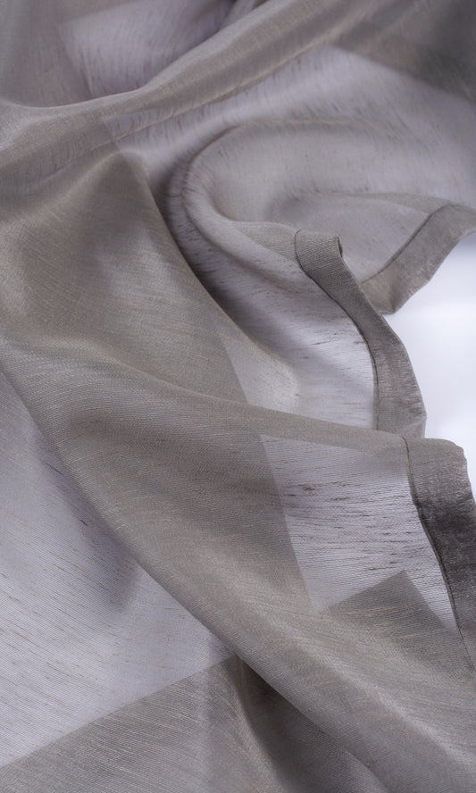 Plain Sheer Curtains (Coffee Brown)