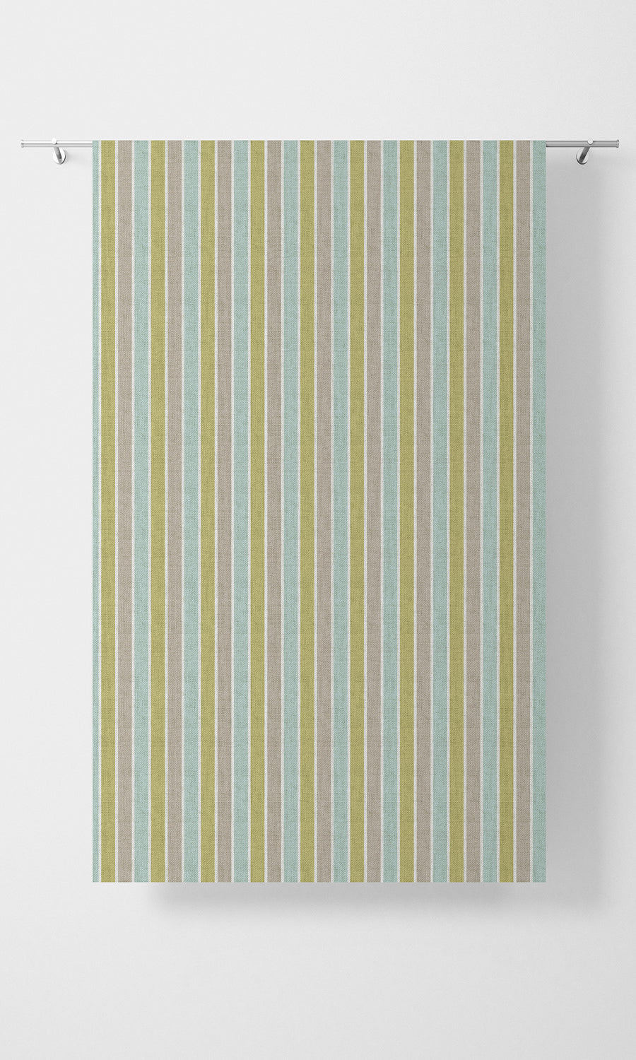 Striped Free Fabric Material Sample (Turquoise Blue/ Green)