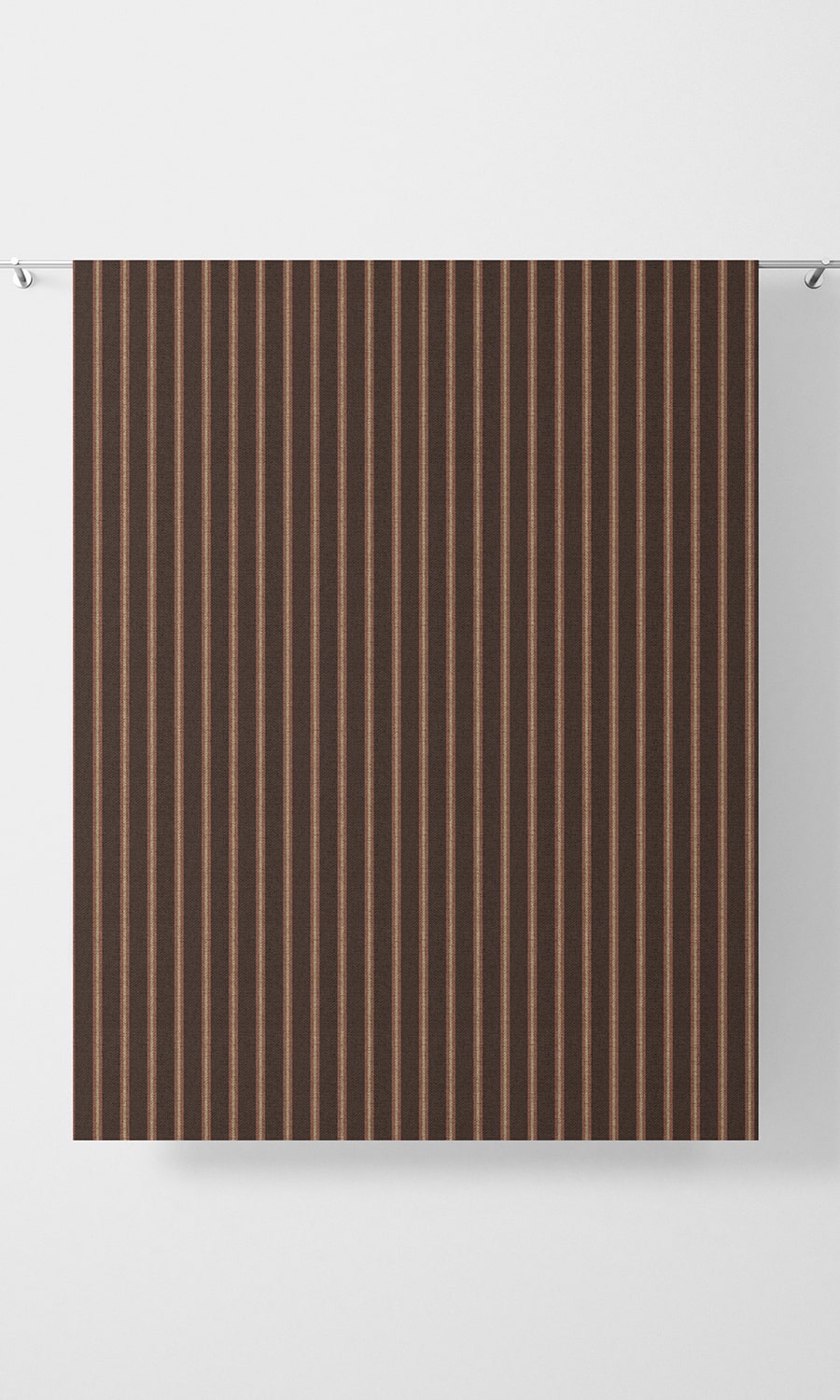 Modern Striped Home Décor Fabric By the Metre (Wine/ Coffee)
