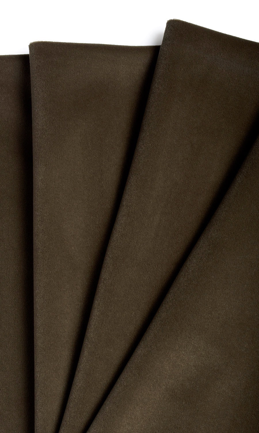 Velvet Free Fabric Material Sample (Dark Brown)