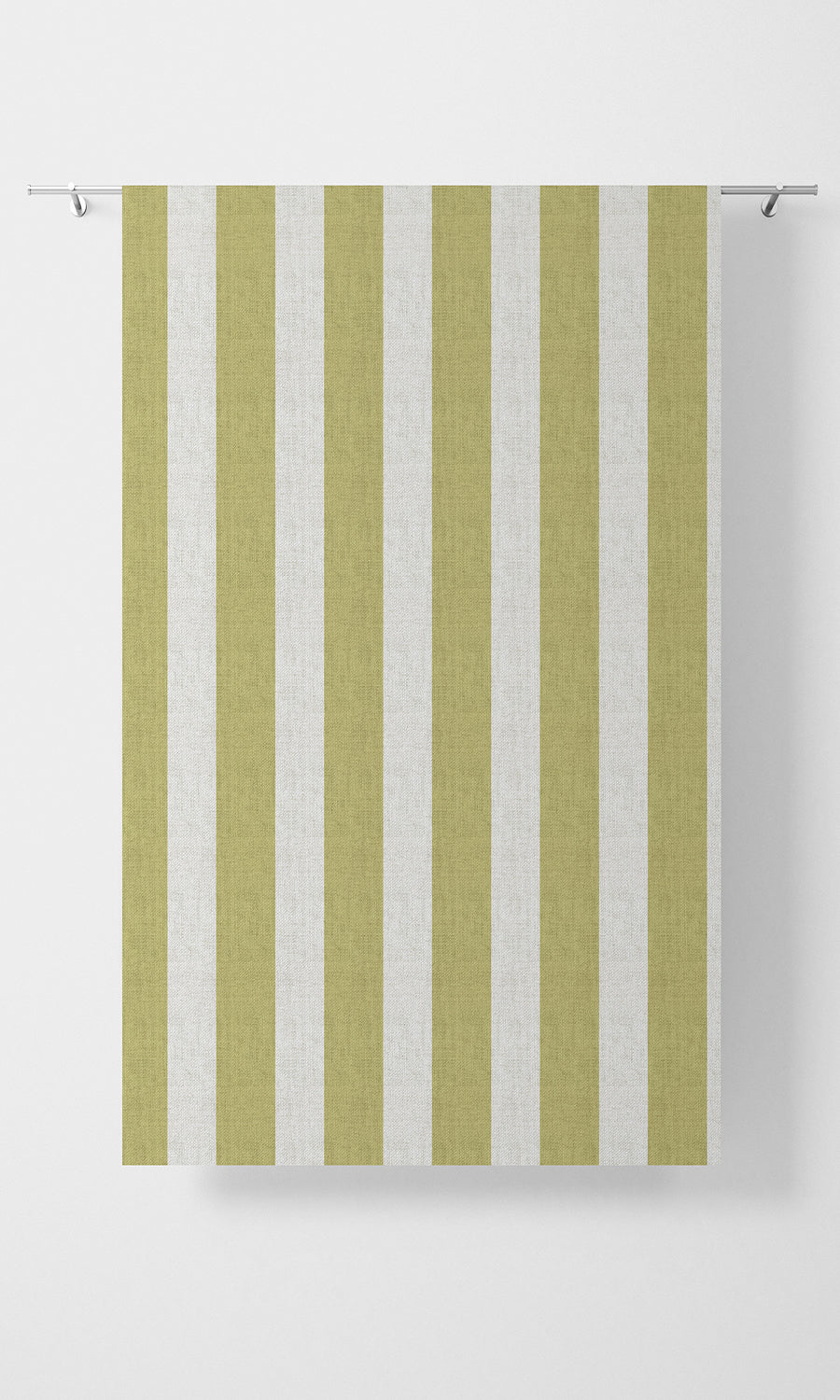 Geometric Print Free Fabric Material Sample (Green/ White)