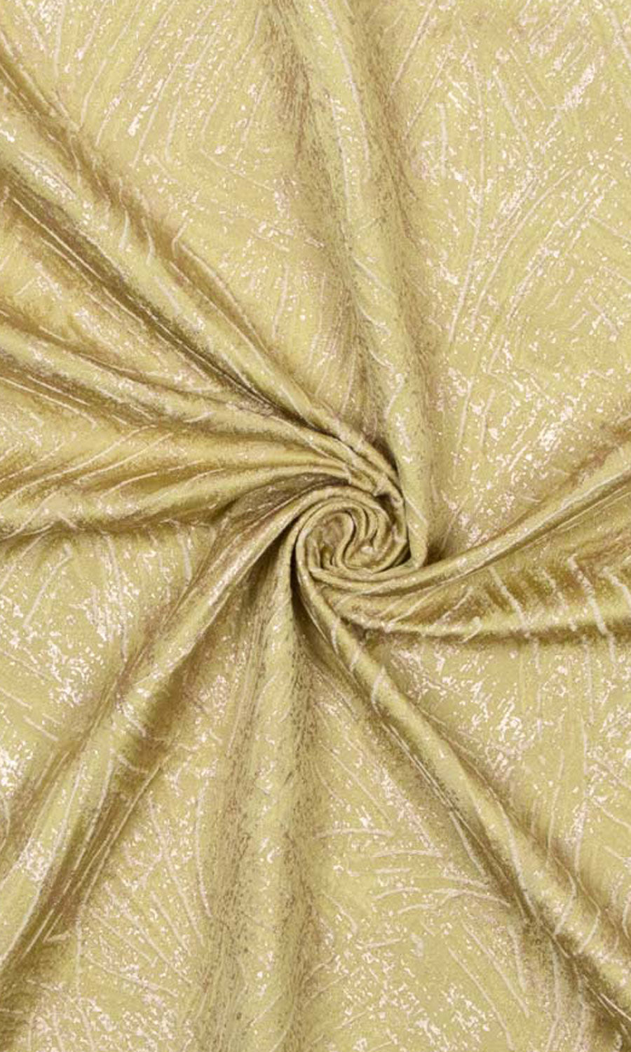 Textured Home Textile Fabric Material Sample (Chartreuse Yellow/ White)