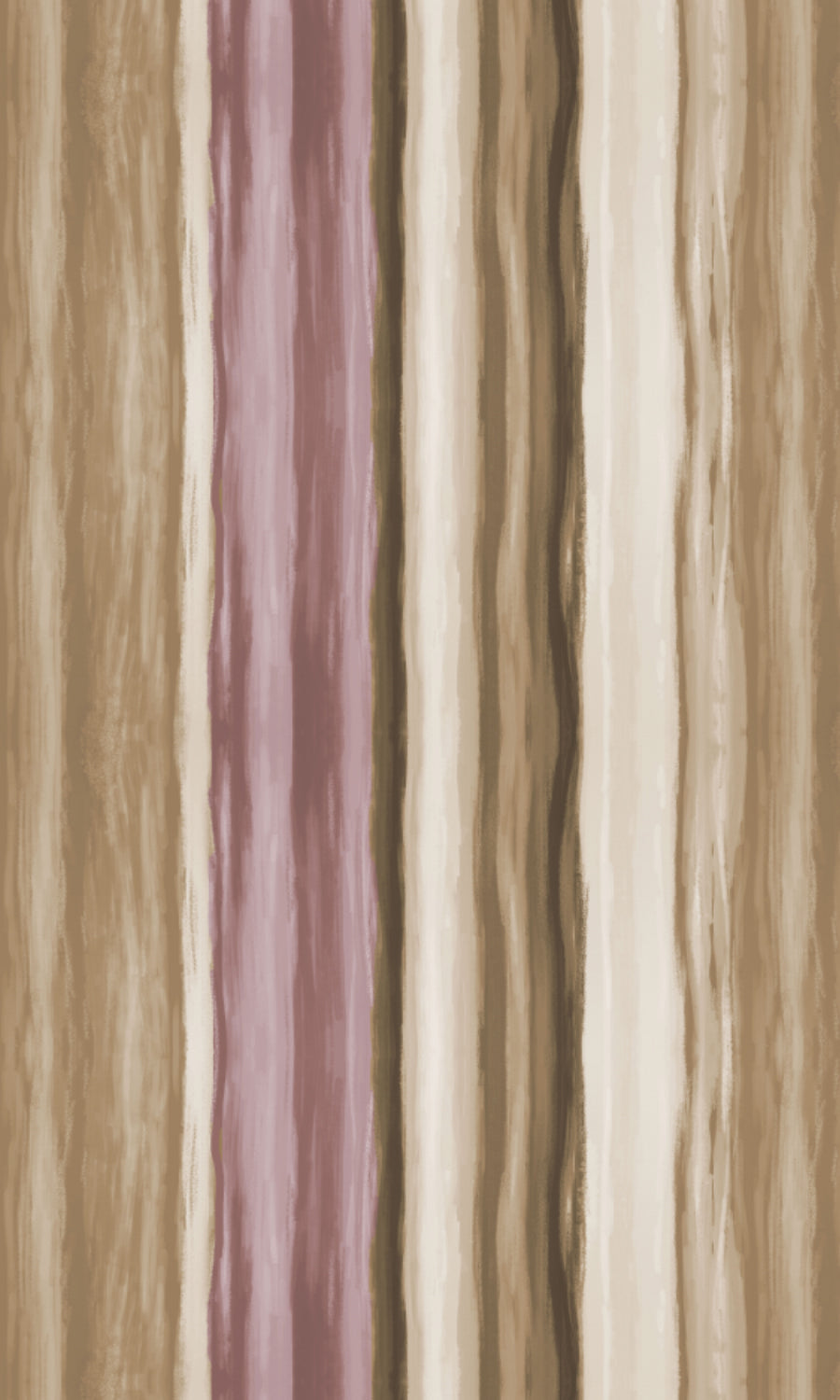 Modern Striped Home Textile Fabric Material By the Metre (Pink/ Brown)