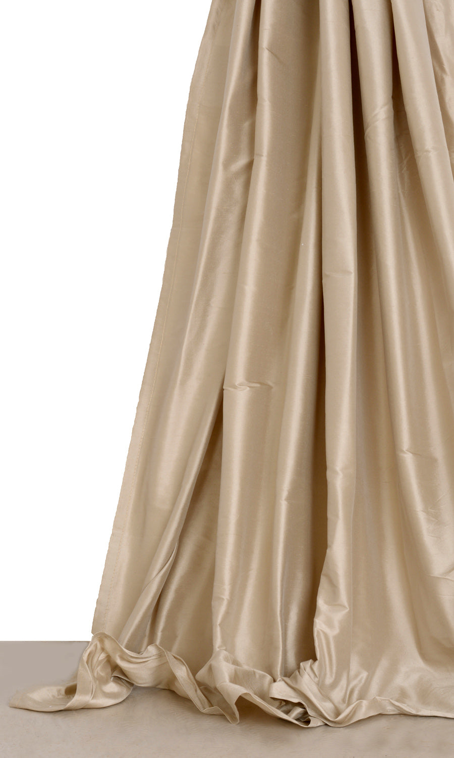 Shantung Silk Window Treatments Fabric By the Metre (Wheat Beige)