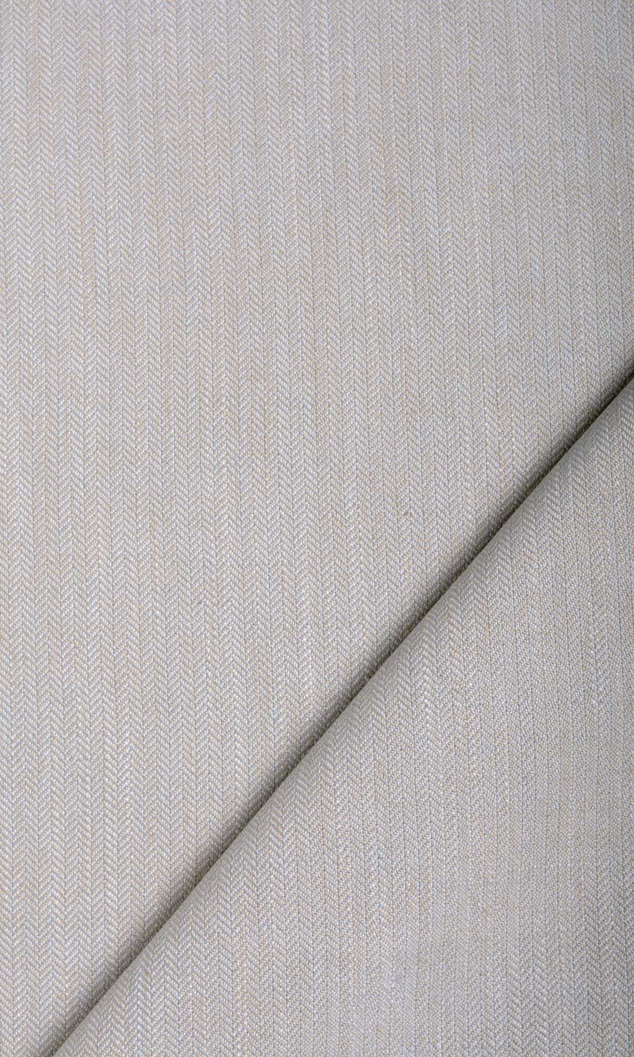 Herringbone Textured Fabric By the Metre for Curtains & Drapes (Pale Grey)