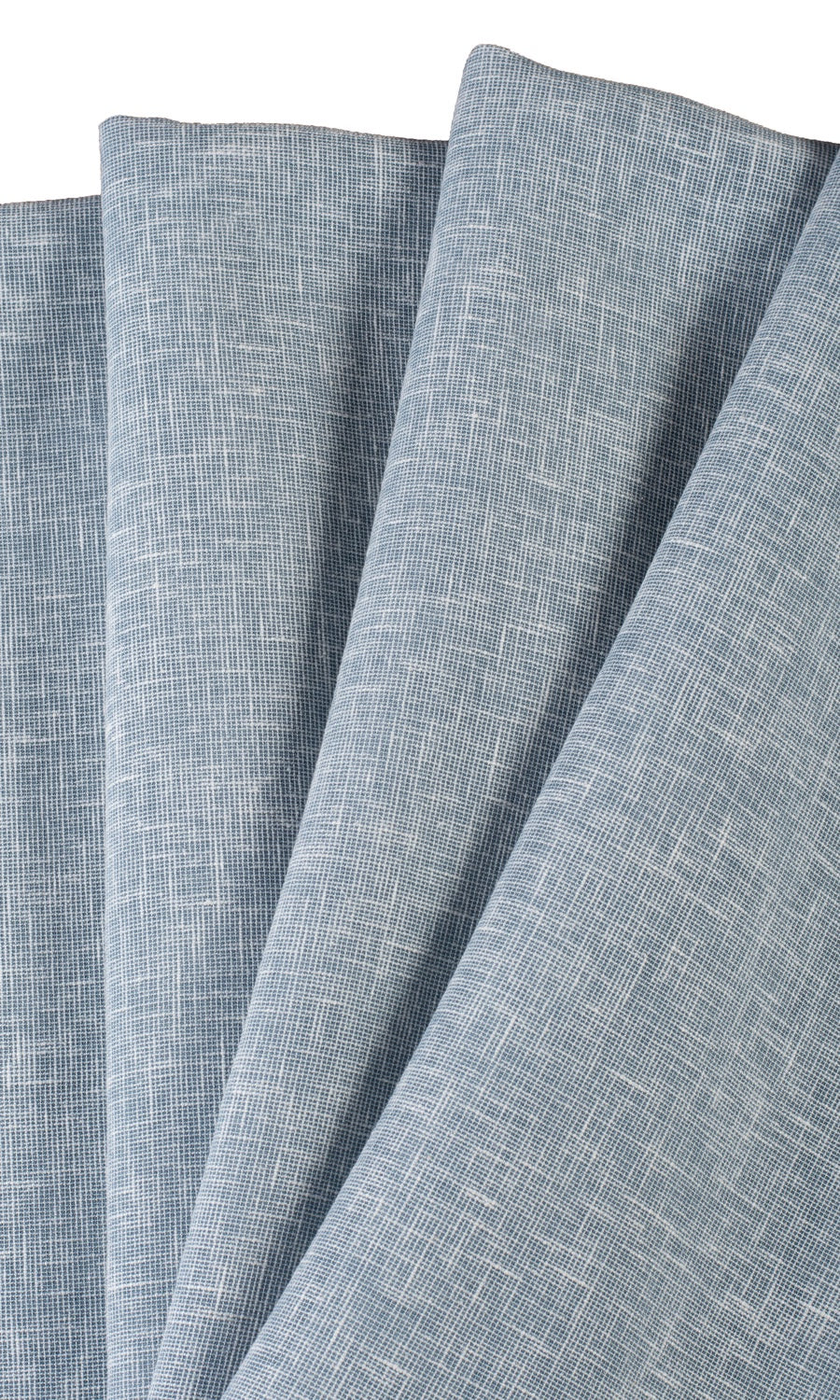 Textured Sheer Free Fabric Material Sample (Blue)