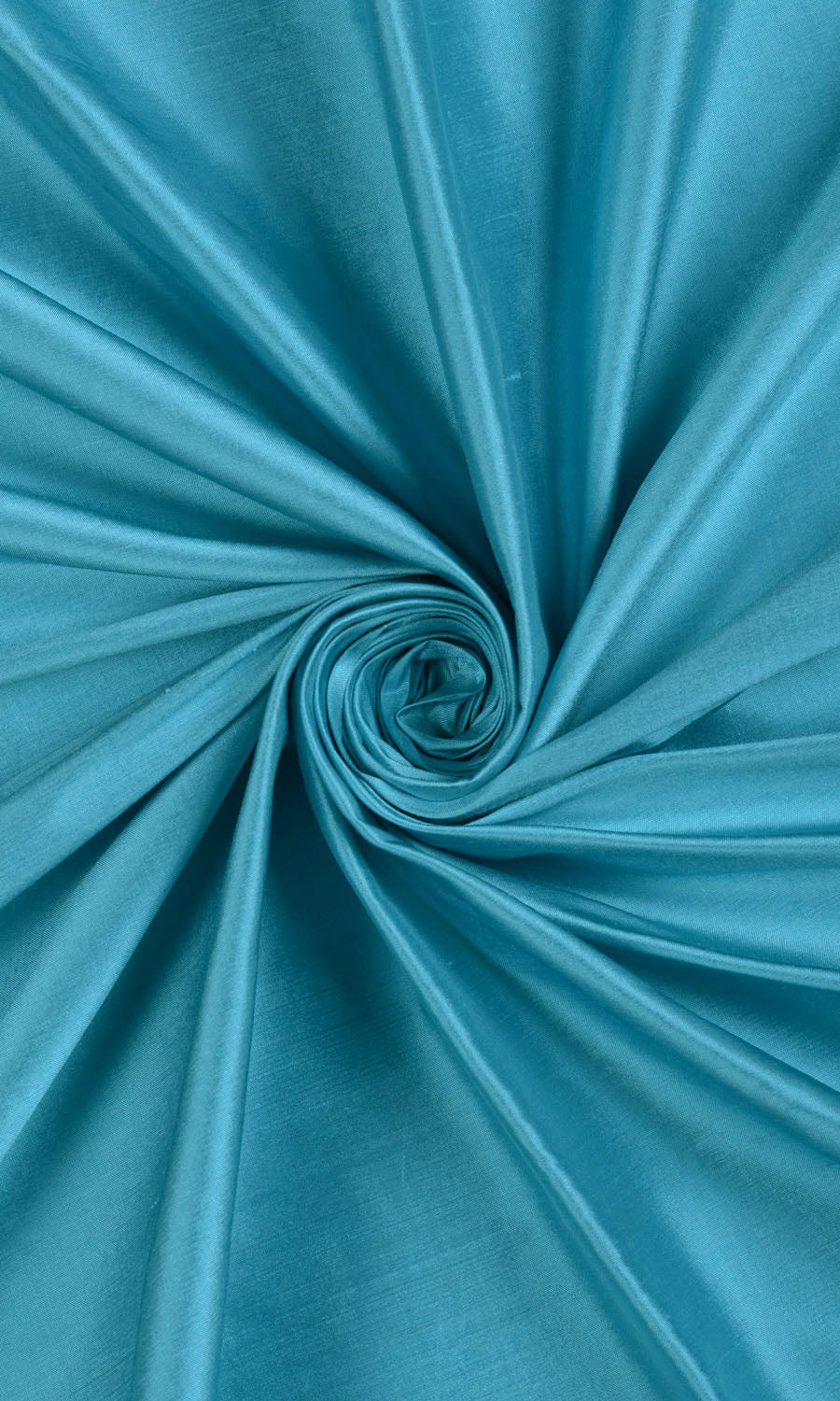 Shantung Silk Home Décor Fabric Sample (Aqua Blue)