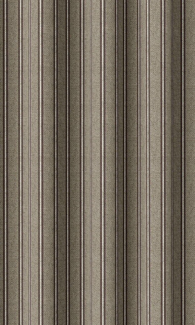 Striped Home Décor Fabric By the Metre (Beige & Brown)
