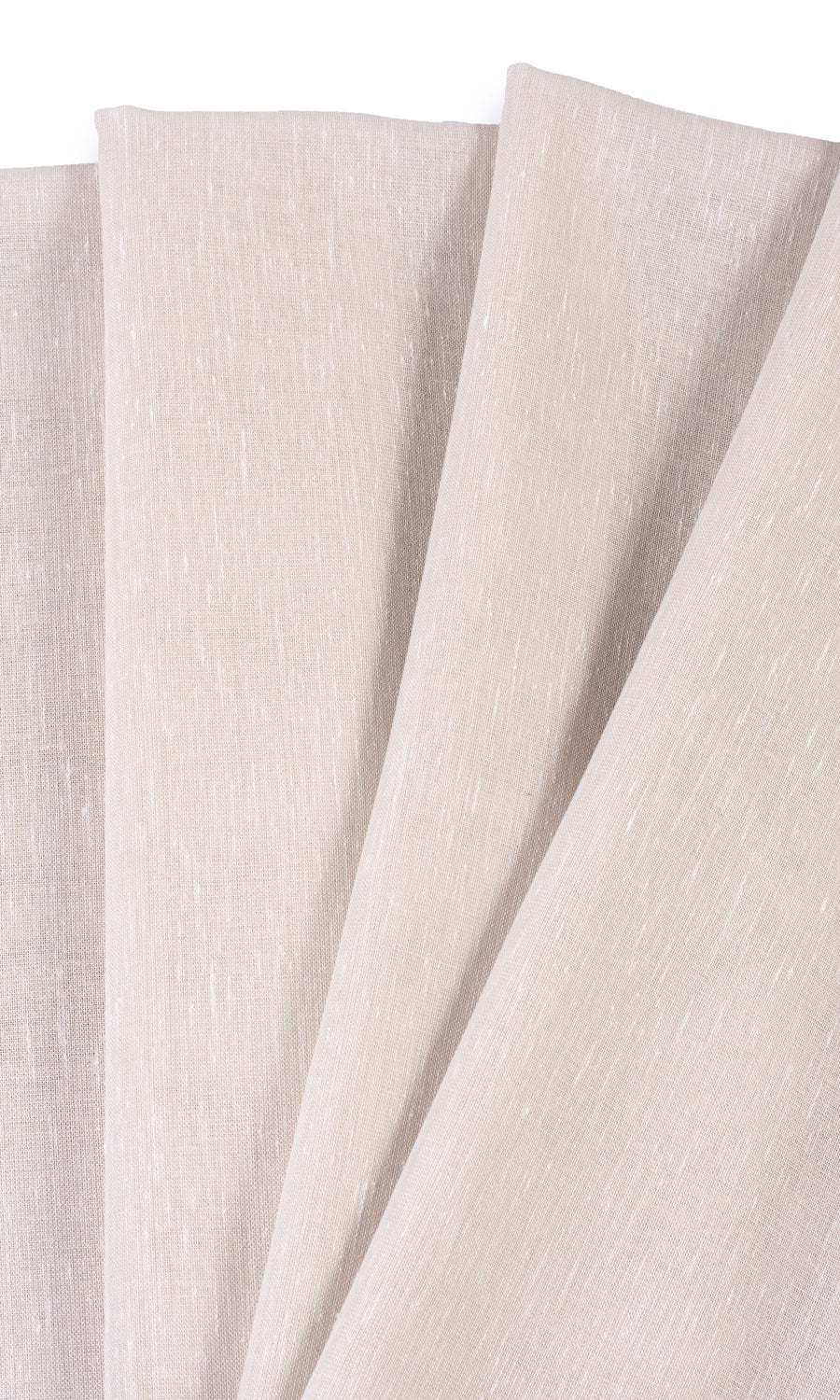 Plain Sheer Fabric By the Metre for Curtains & Drapes (Greige/ Warm Ivory)