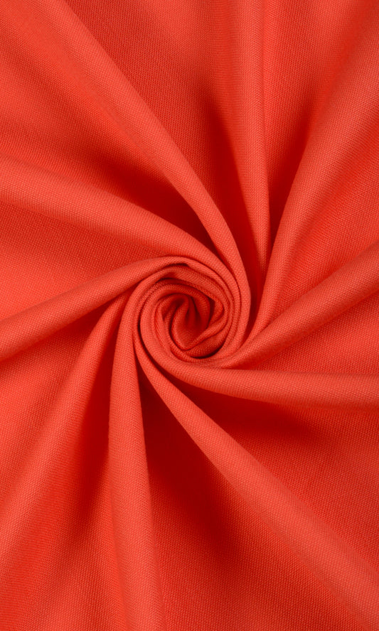 Cotton Blend Home Décor Fabric By the Metre (Orange/ Red)