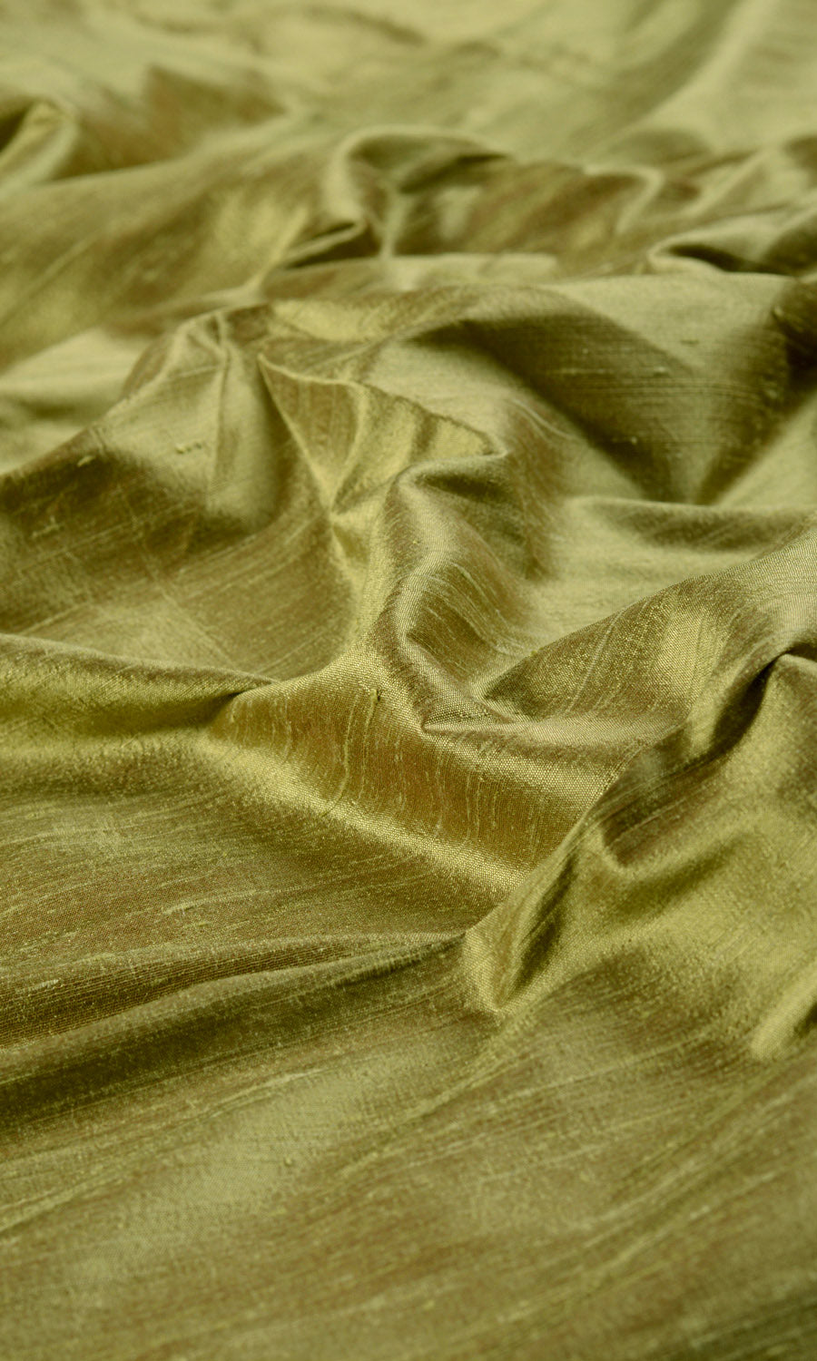 Pure Silk Fabric Sample for Curtains & Drapes (Olive Green)