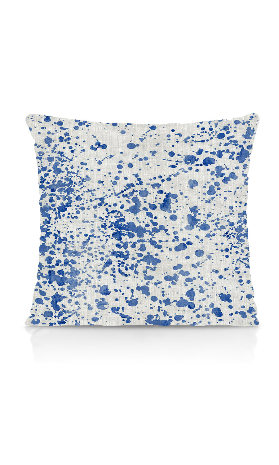 Abstract Print Home Textile Fabric Material Sample (Eggshell White/ Blue)