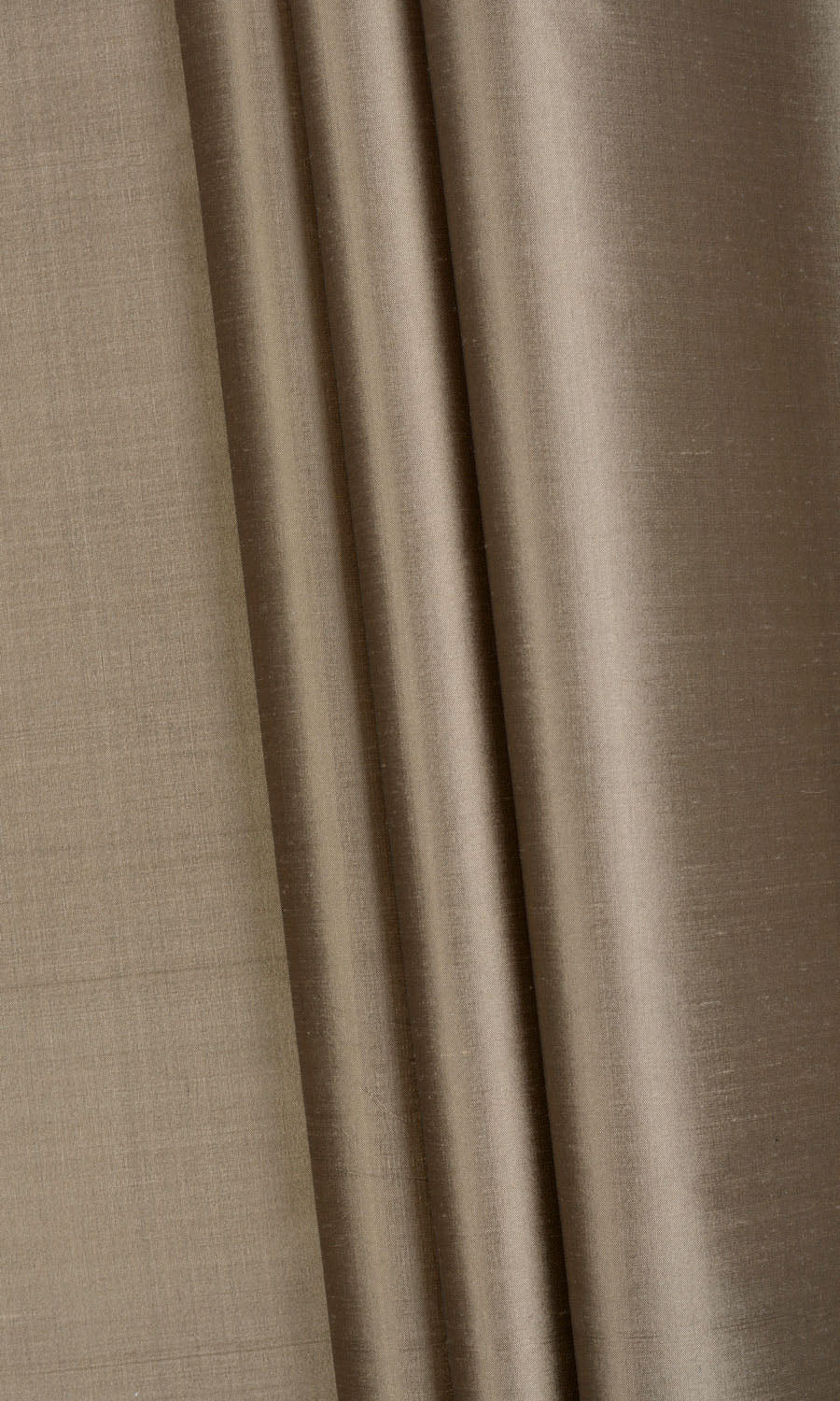 Shantung Silk Fabric By the Metre for Curtains & Drapes (Brown)