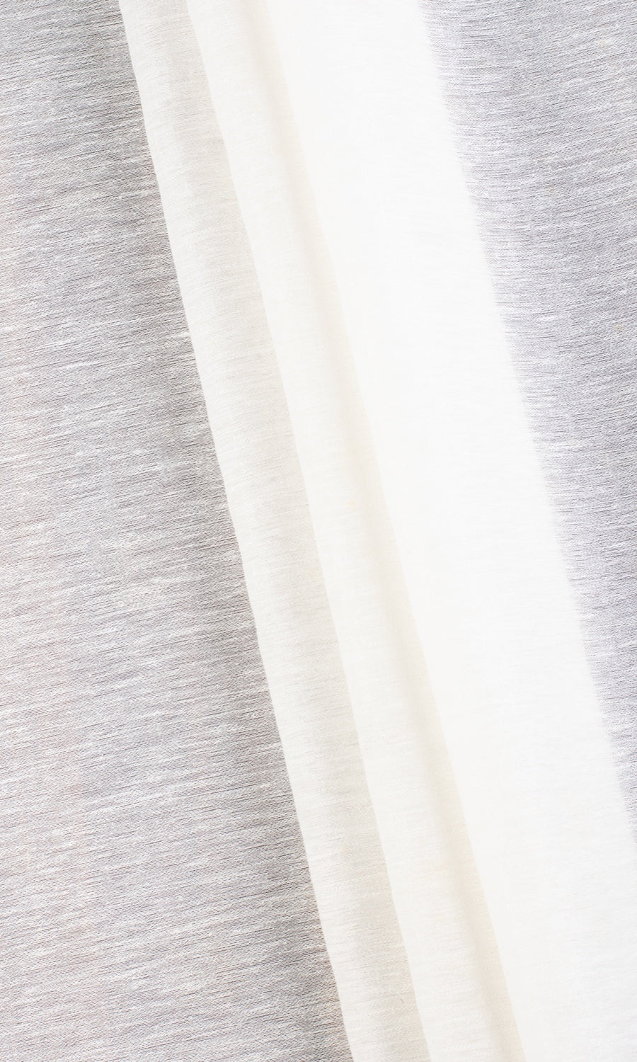 Plain Semi-Sheer Home Textile Fabric Material By the Metre (White)