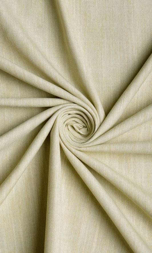 Plain Linen Texture Drapes (Pale Yellow-Green)