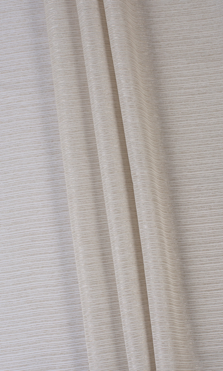 Striped Sheer Home Textile Fabric Material By the Metre (Sand Beige)