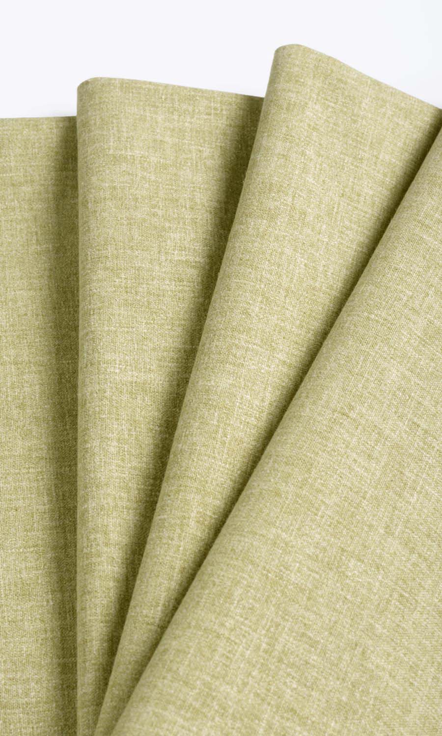 Poly-Cotton Window Treatments Fabric By the Metre (Pale Olive)