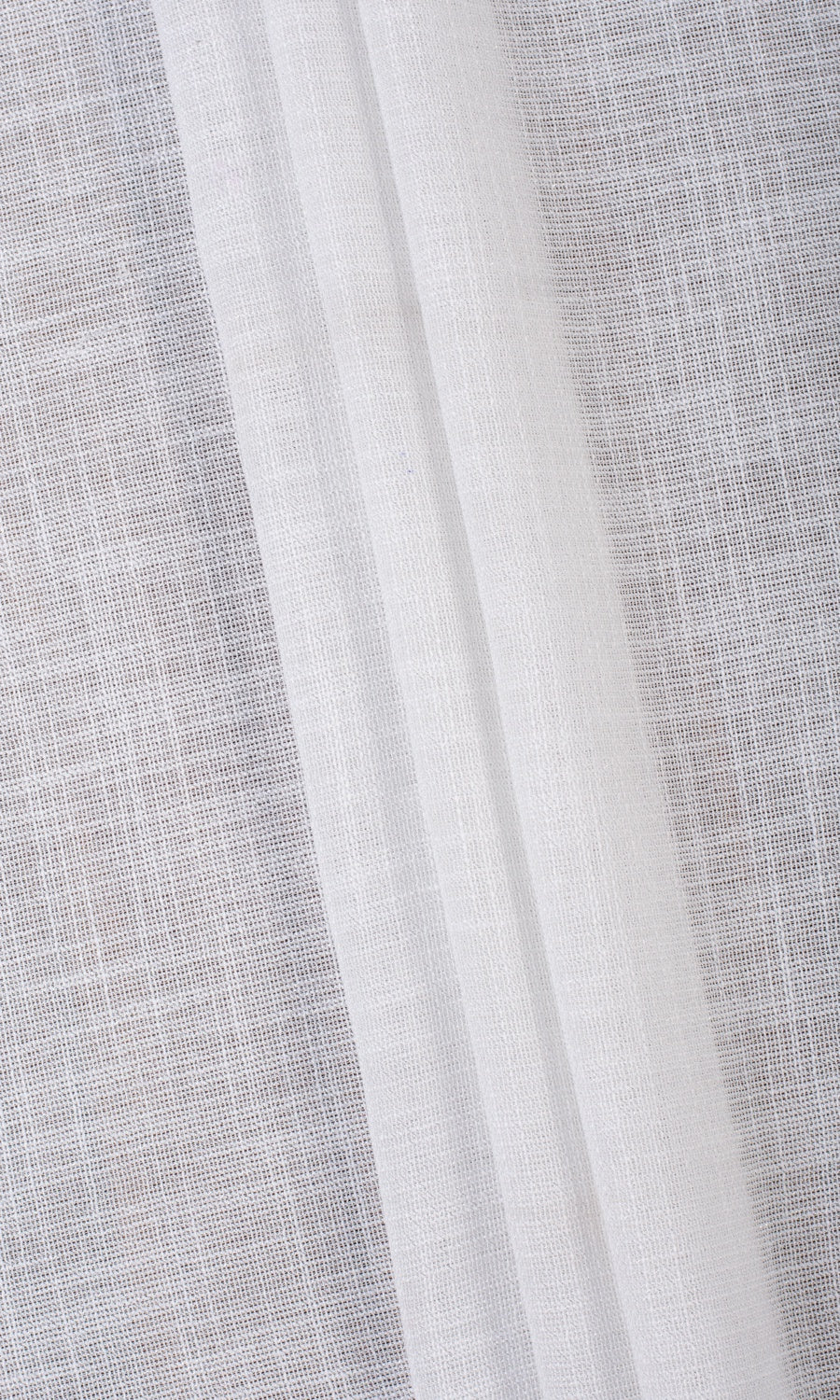 Textured Sheer Window Treatments Fabric Sample (Porcelain White)