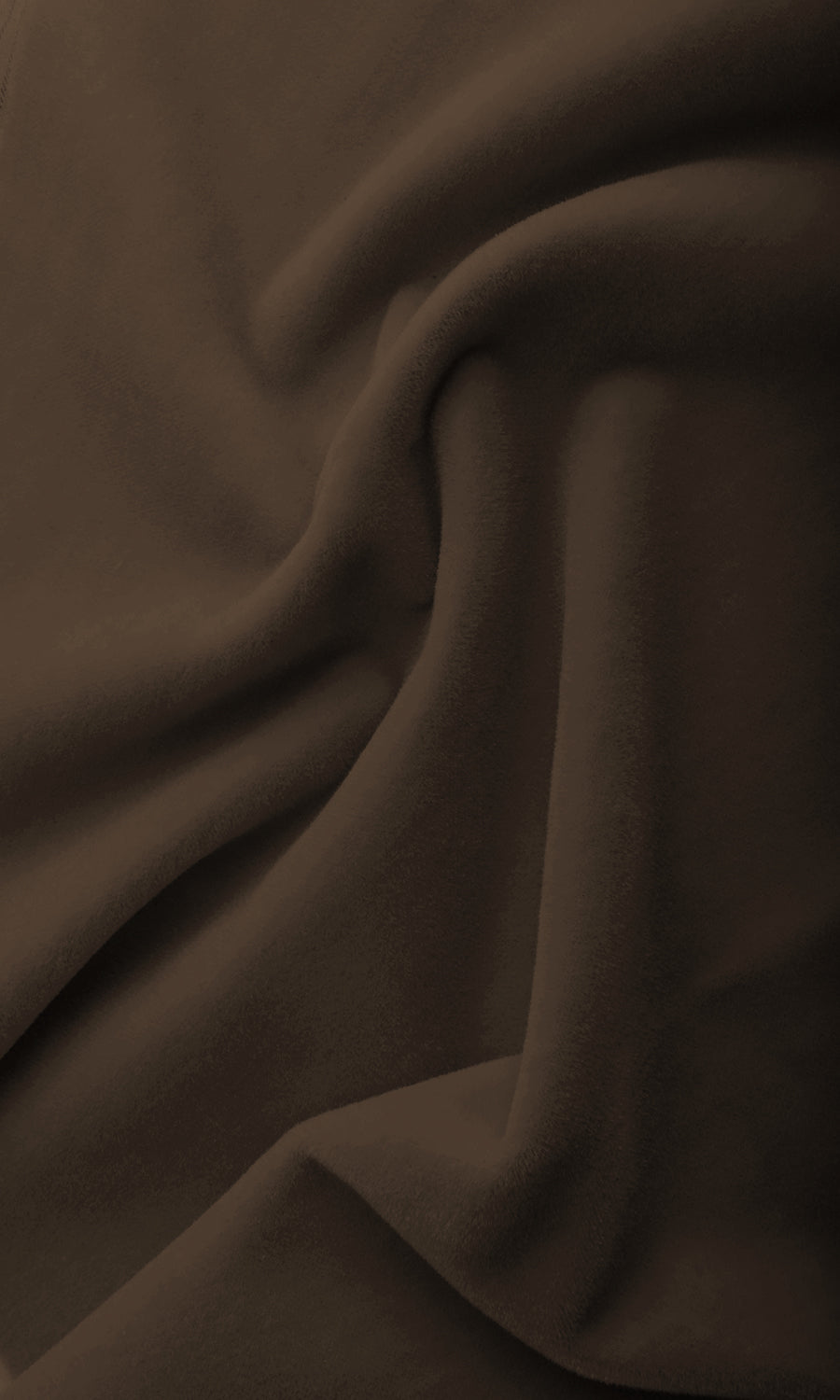 Velvet Home Textile Fabric Material By the Metre (Deep Coffee Brown)