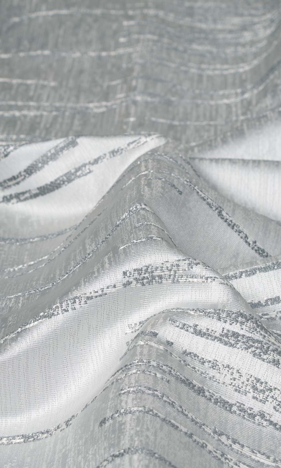 Abstract Patterned Free Fabric Material Sample (Steel Grey)