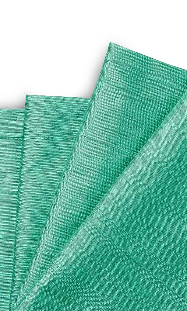 Pure Silk Window Treatments Fabric Sample (Mint Sea Green)
