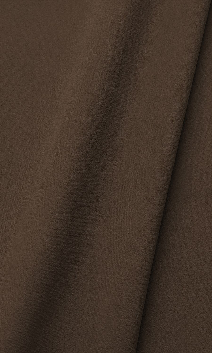Velvet Window Treatments Fabric By the Metre (Deep Coffee Brown)