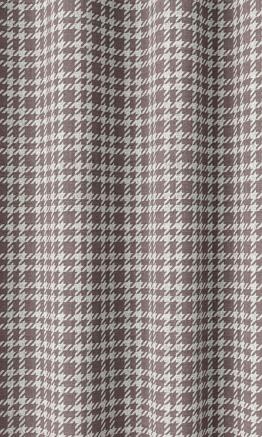Check Patterned Home Décor Fabric Sample (Plum Purple)