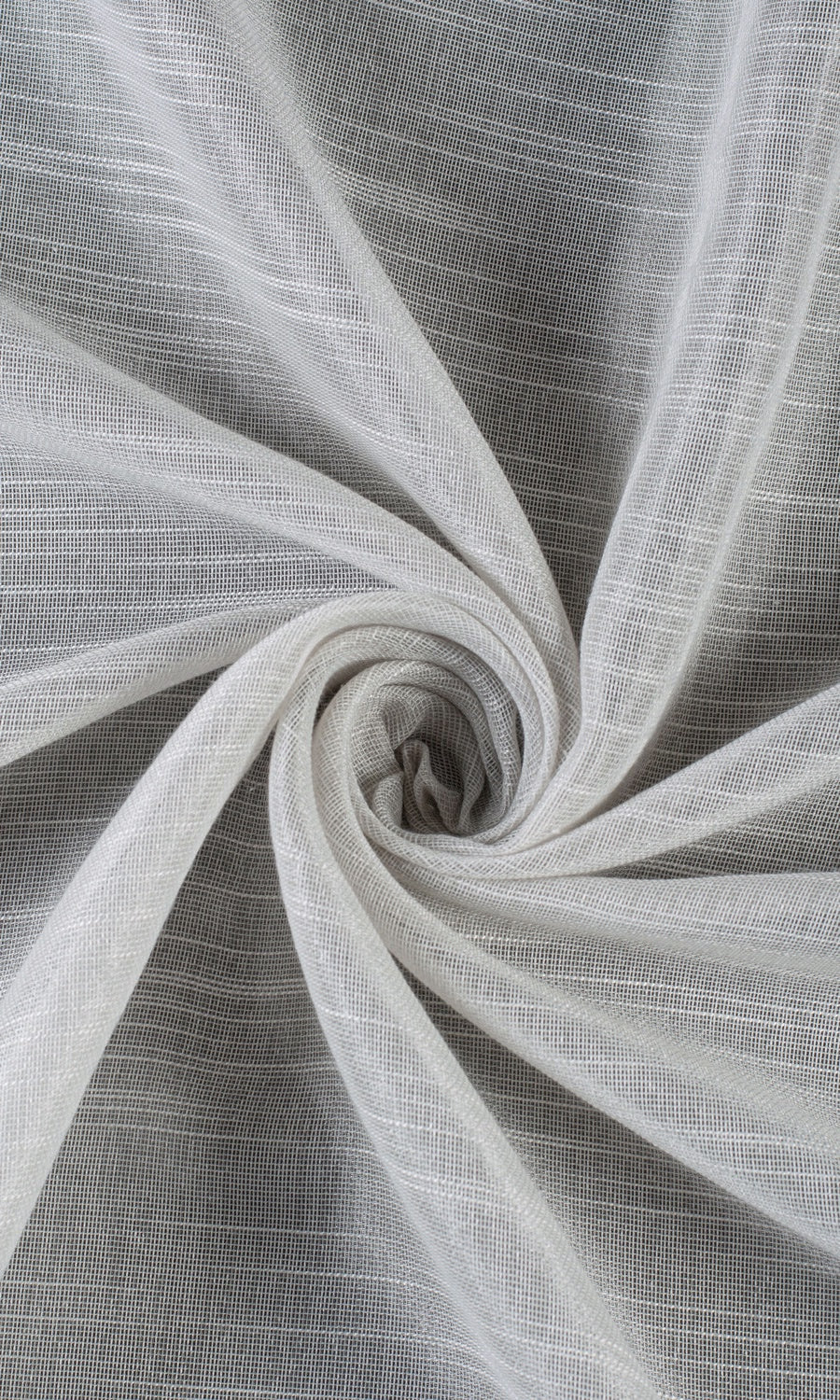 Plain Sheer Fabric Sample for Curtains & Drapes (Light Gray)