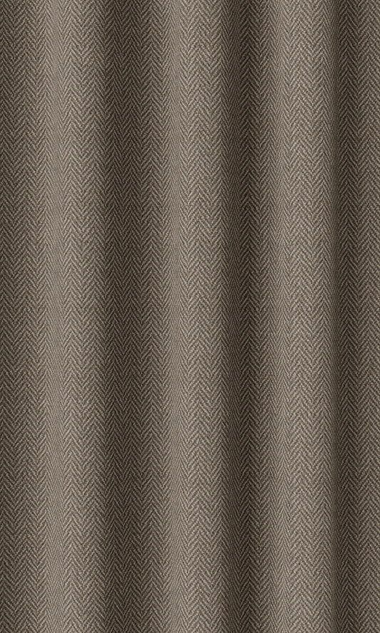 Herringbone Textured Curtains (Brown)