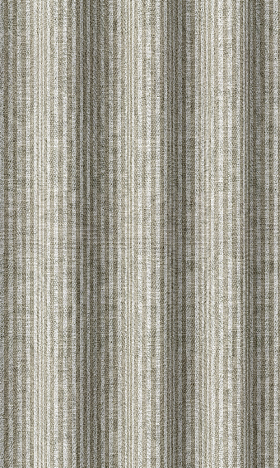 Pinstripe Home Décor Fabric By the Metre (Beige/ White)