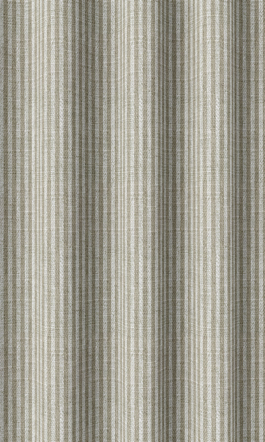 Pinstripe Curtains (Beige/ White)