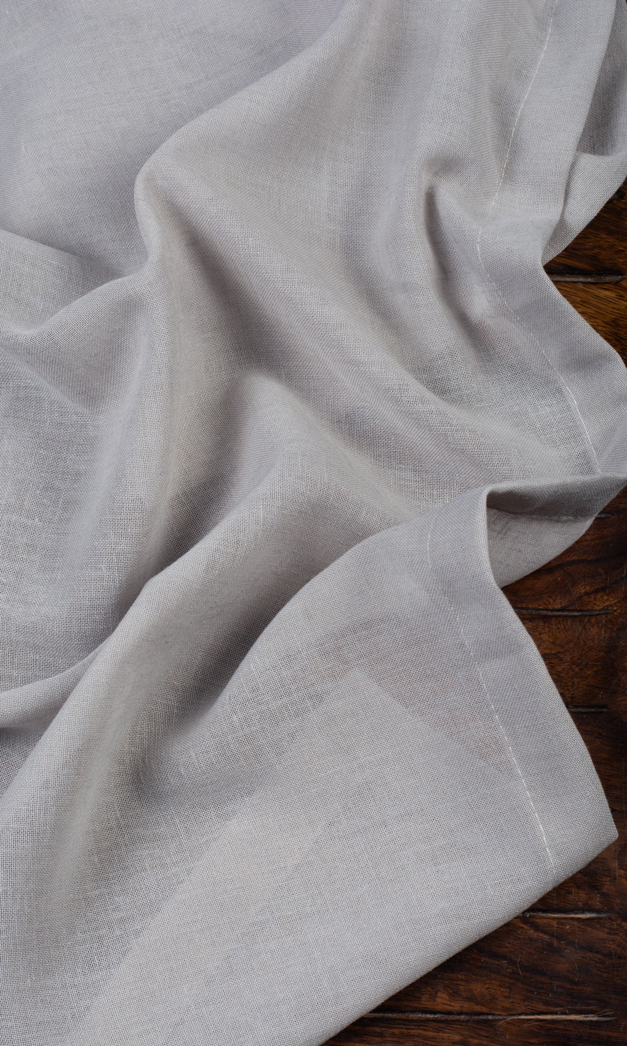Plain Sheer Free Fabric Material Sample (Cool Gray)