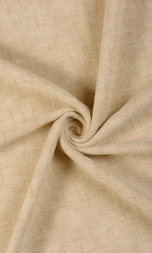 Plain Cotton Home Décor Fabric Sample (Pale Beige/ Tan Brown)