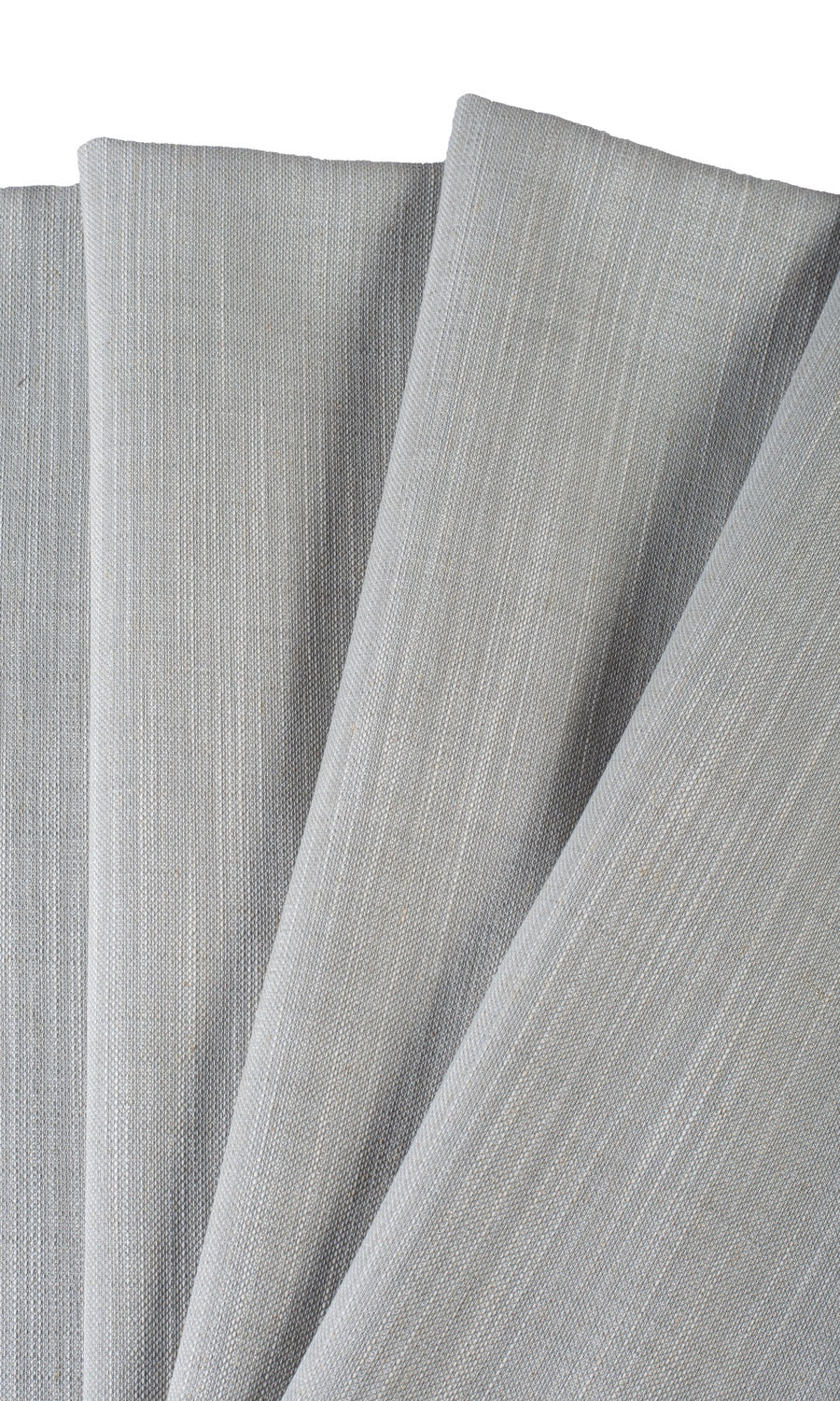 Plain Linen-Blend Fabric Material By the Metre (Gray)