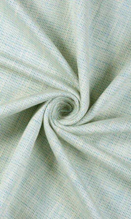 Textured Cotton Home Décor Fabric By the Metre (Pastel Blue)