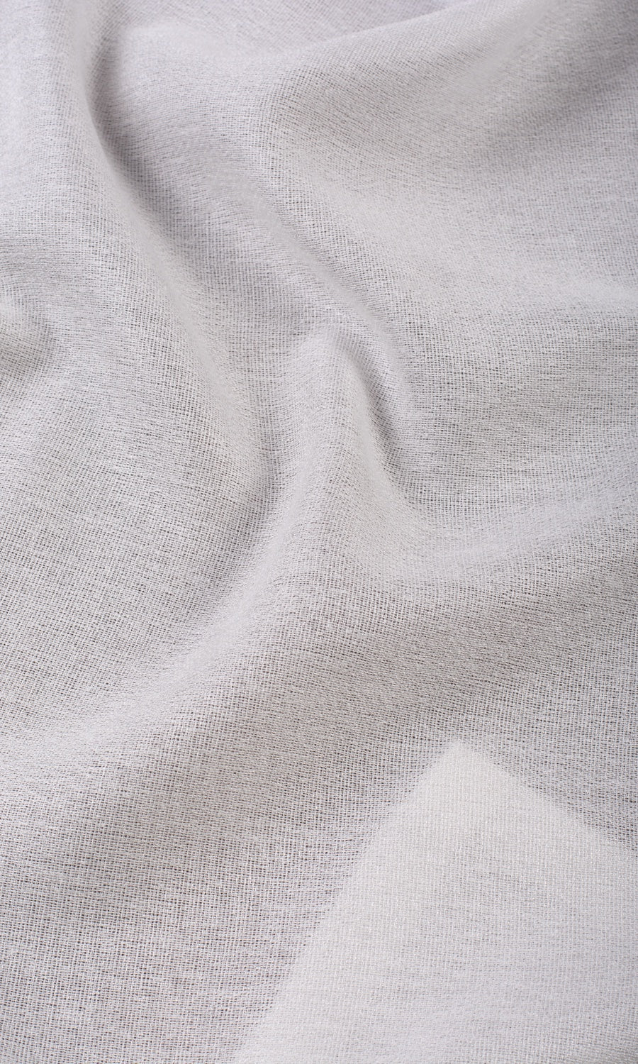 Plain Semi-Sheer Fabric Sample for Curtains & Drapes (Pearl White)